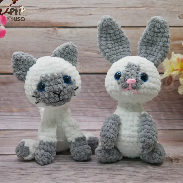 Amigurumis lapin et chat
